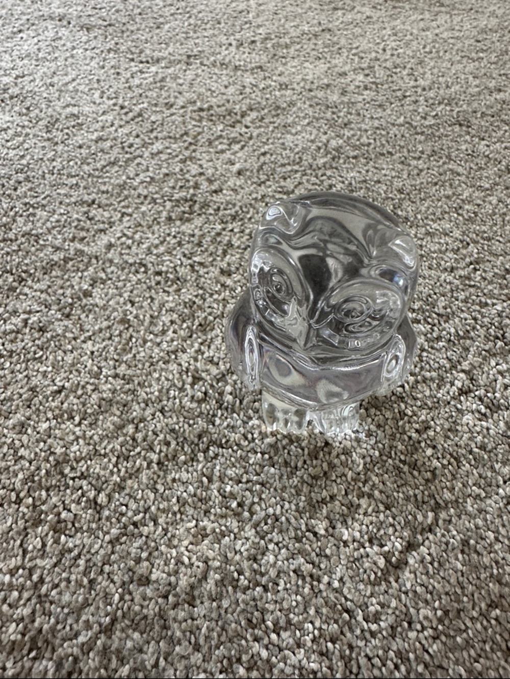 Princess House Clear Glass Owl Figurine